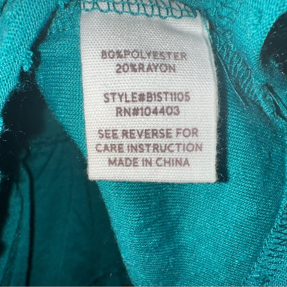 Blu Pepper Teal Women's Top - Picture 5 of 7